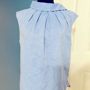 NWT - 7TH AVENUE NEW YORK - Women Top - Light Blue (Denim Look) - Size Medium